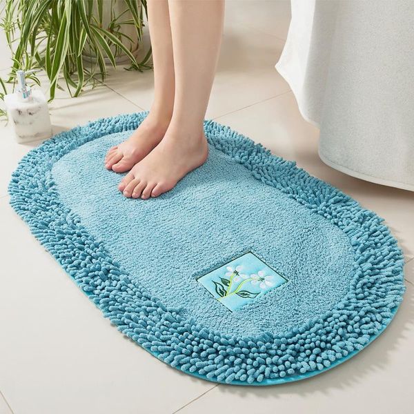

-selling oval floor mat bedroom toilet water-absorbent non-slip door no-wash small carpet carpets
