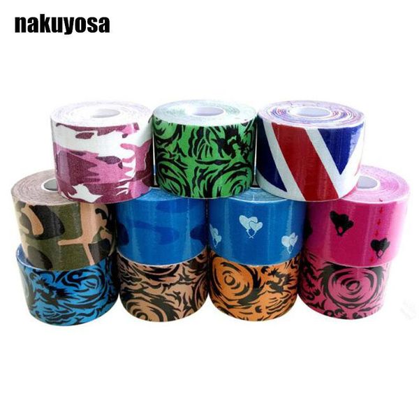 

elbow & knee pads 10pcs 11colors 5*5cm mixed sport kinesiology tape cotton rock physical therapy basketball soccer k active pain muscle, Black;gray