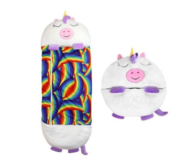 

children sleeping bag soft comfortable easy to carry nap pillow
