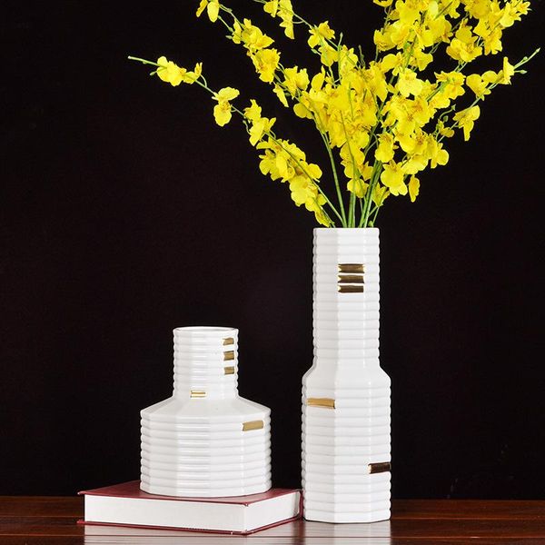 

vases ceramic handicraft vase gold-plated coral el club dry flower arrangement home decoration