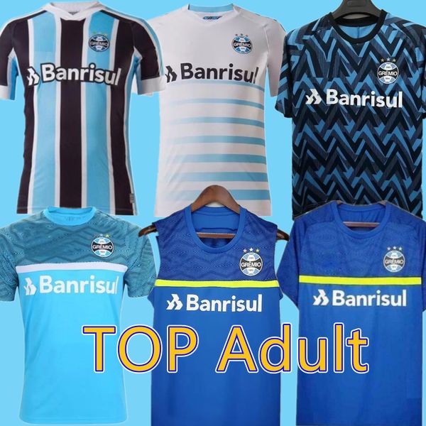 

thai quality 21 22 gremio home 3rd soccer jersey guild giuliano 2021 2022 ramiro geromel luan maicon fernandinho away football shirt, Black;yellow