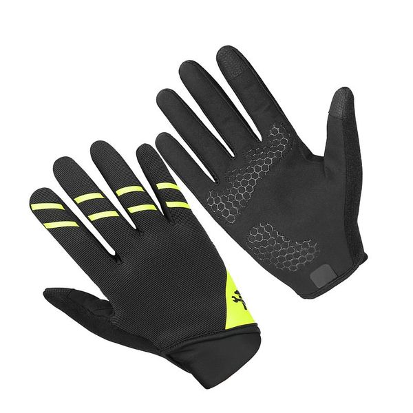 

cycling gloves 1 pair breathable summer cool bike bicycle full finger touchscreen men women mtb accessories, Black