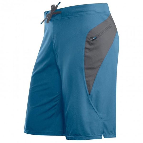 

men clothing running shorts 2 in1 double-deck quick dry sport fitness jogging workout sports, Black;blue
