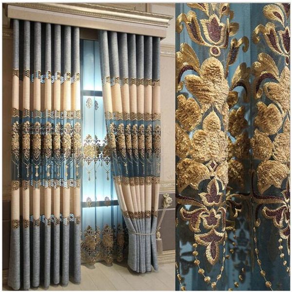 

curtain & drapes european style curtains, linen embroidered gauze roman living room, bedroom, dining room curtains