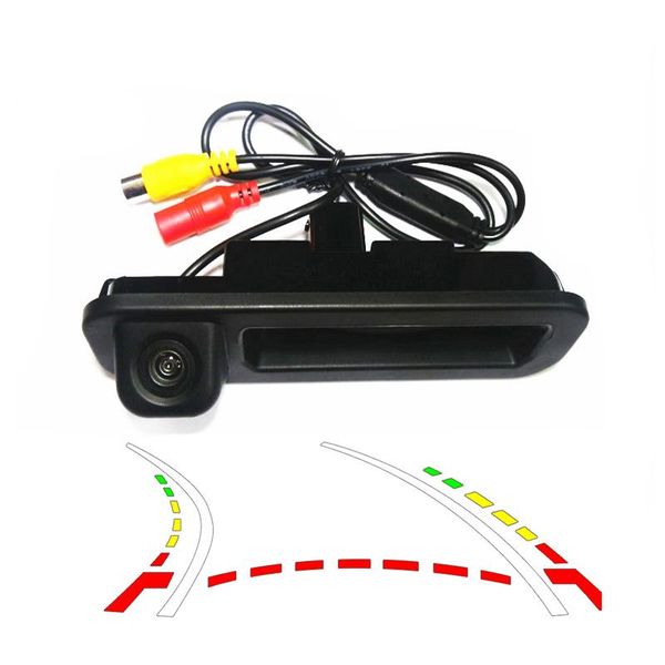 

car rear view cameras& parking sensors 1090k ccd1/3'' hd reversing trajectory tracks rearview camera auto reverse for focus 2012 t