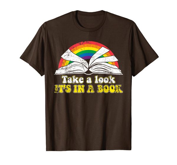 

Love Reading Love Rainbows Gift Retro Rainbow T-Shirt, Mainly pictures