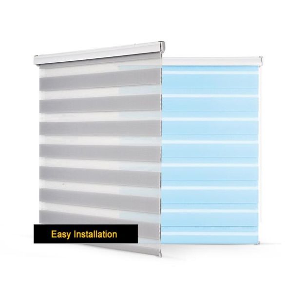 

blinds transparent zebra dustproof system double layer window roller for light shading living room study bedroom