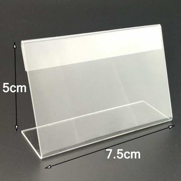 

frames 20pcs acrylic display stand tags business card label