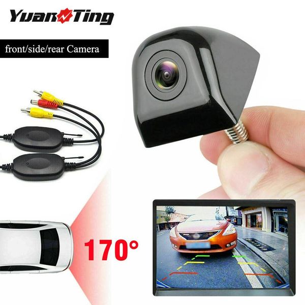 

car rear view cameras& parking sensors yuanting 2.4ghz wireless front/side/rear reverse ip68 waterproof night vision 170Â°wide angle ccd back
