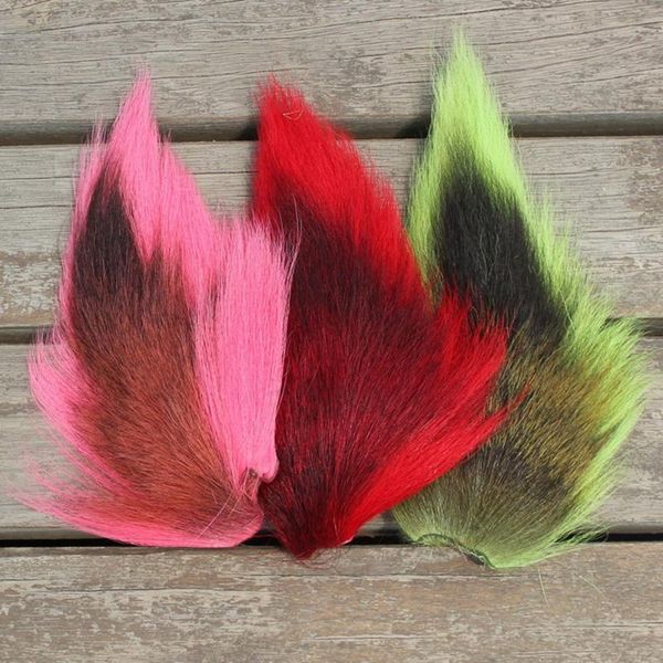 

fishing accessories 1 pcs 10 colors large northen bucktails long strand dyed hair streamers deceivers clousers bass jigs tying materials