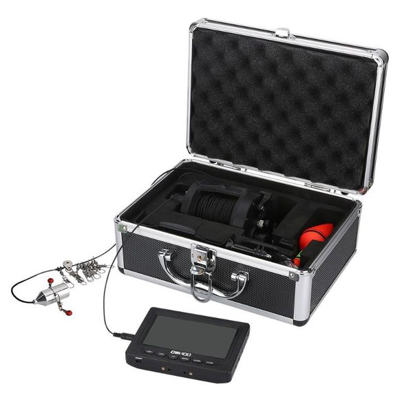 

cameras underwater fishing video camera kit 4.3 inches color monitor with explosion hooks 5000mah battery 8 pcs ir led lights