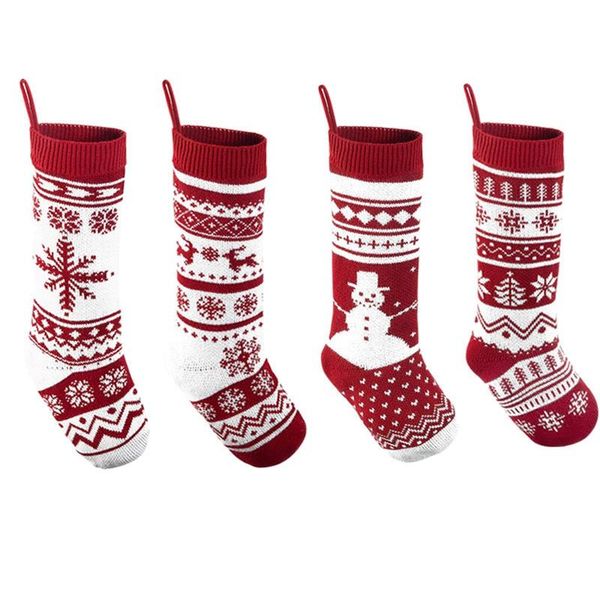 

christmas decorations decor large stockings santa fabric gift stocking bag for children fireplace tree decoration