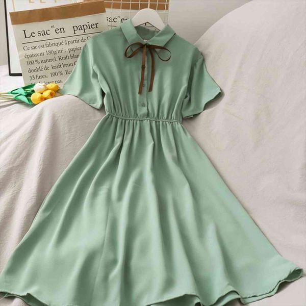 

dress women chiffon solid high waist summer holiday dresses, Black;gray
