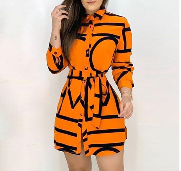 

factory6d9v autumn printed long sleeve shirt dress 2020, White;black