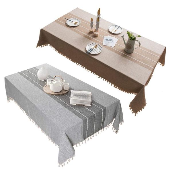 

table cloth linen tablecloth decorative kitchen waterproof oilproof rectangular cover tea