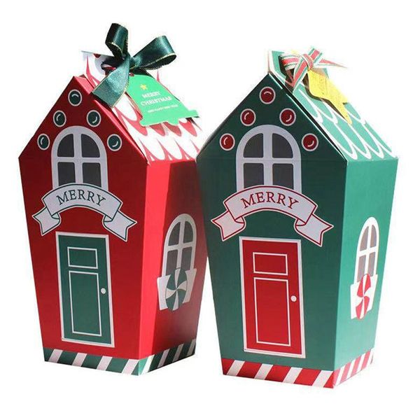 

gift wrap 10pcs christmas candy box bags santa claus diy cookie packaging bag #1