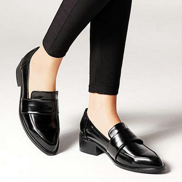 

plus size 35-52 nice summer women pumps high heels oxford leather rain shoes woman office ladies career dress footwear, Black