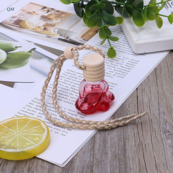 

car air freshener 13mf rose shape essential oils perfume bottle empty hanging