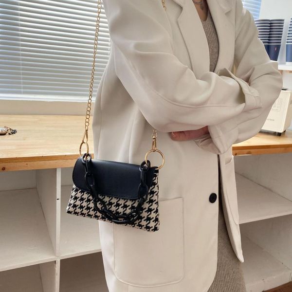 

cross body women's herringbone shoulder handbag, wild personality, fashion, simple, exquisite, small, 2021