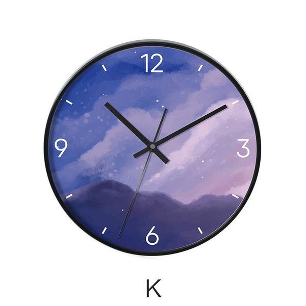 

wall clocks nordic mute clock metal living room creative bedroom modern gift idea relojes madera pared home decoration dd45w