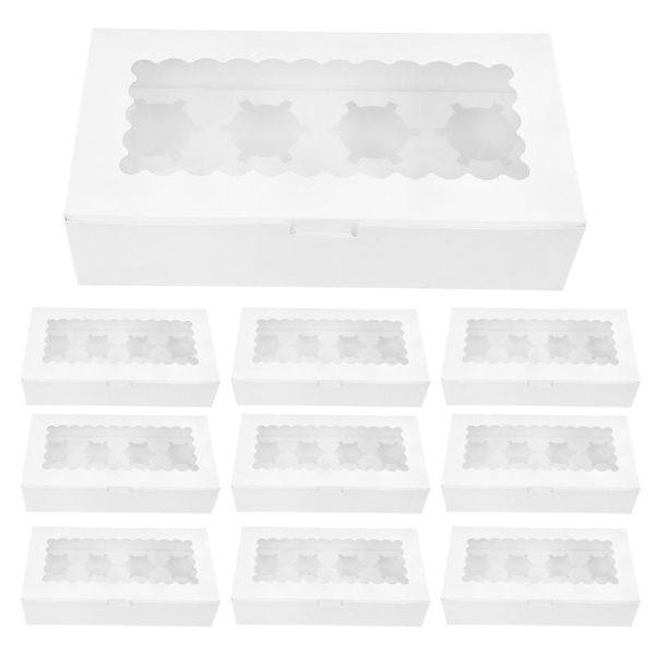 

10pcs cupcake packing box paper muffin cake case delicate gift wrap