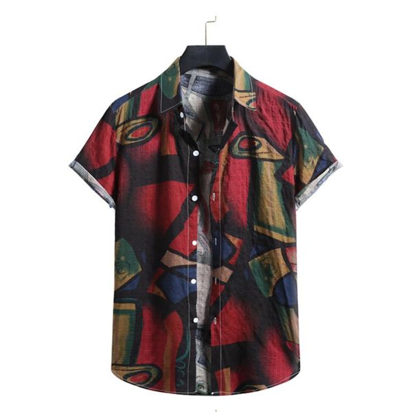 

men's casual shirts short sleeve decor shirt large hawaiian, White;black