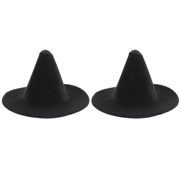 

party hats 2pcs witch black cloth hat costume props supplies