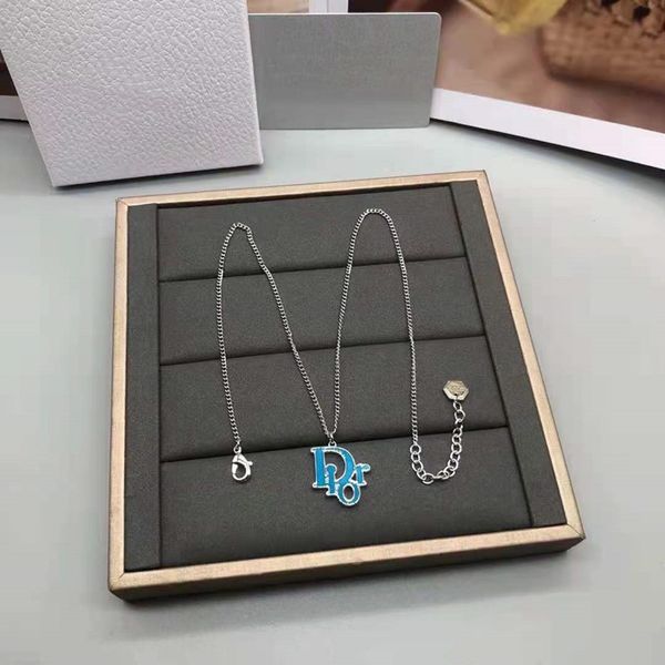 

luxury jewelry d's new rubber dropping necklace earrings are fashionable and beautiful, Silver
