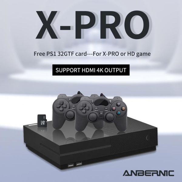 

portable game players anbernic retro games x-pro 64bit handheld 4k hd ps1 console built in 800 classic family