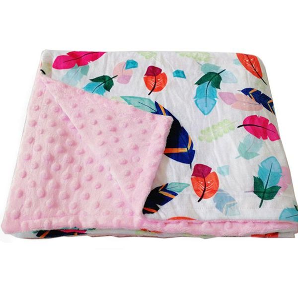 

blankets & swaddling baby blanket thicken double layer coral fleece infant swaddle stroller wrap for born bedding