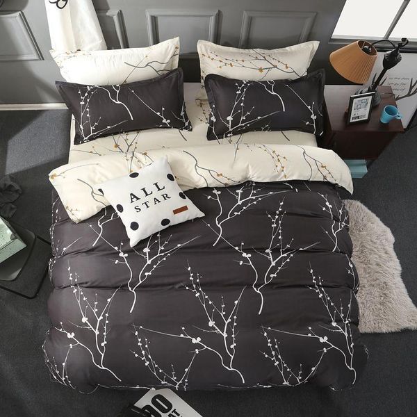 

bedding sets and so you love cotton four-piece set printed pillowcase quilt cover bed sheet  size king