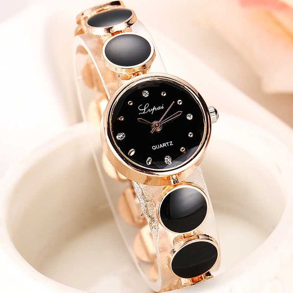 

wristwatches european and american fine watch ladies bracelet stainless steel strap simple personality fashion quartz women, Slivery;brown