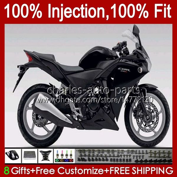 Molde de Injeção para Honda CBR-250 CBR 250R 250 CBR250 R CC 2011 2013 2014 2015 Corpo 58no.88 250cc CBR250R MC41 11 12 13 14 15 Matte Preto CBR-250R 11-15 OEM Kit de Feira