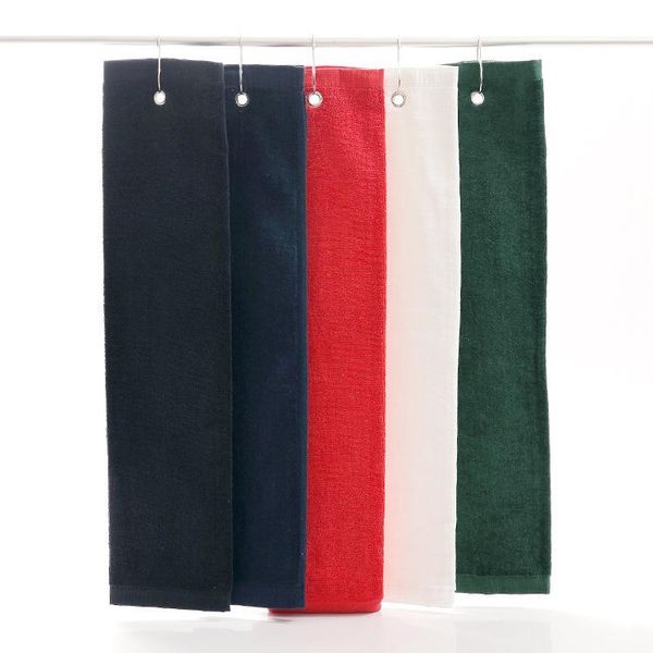 

40*60cm golf towel with hook cotton cleaning soft sport hand clubs training aids