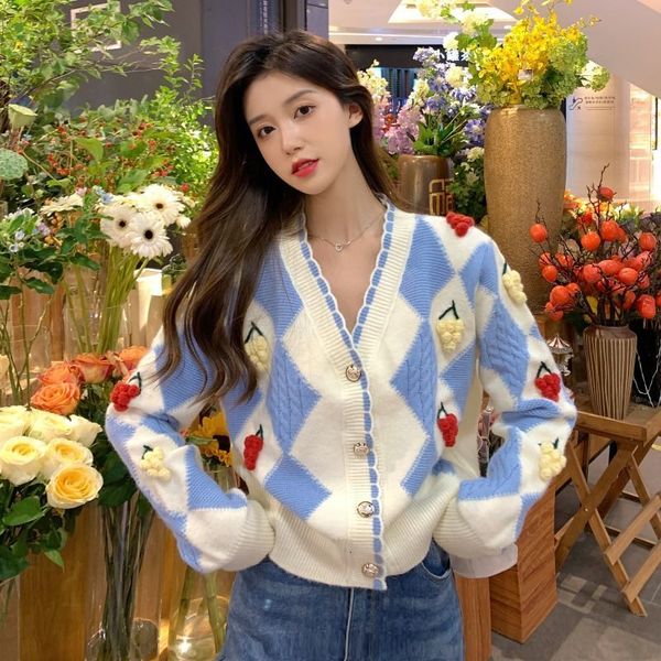 

women's sweaters christmas ebaihui knits women's cardigan nightgown fall streetwear mesh jumper fun chess printing harajuku sweate, White;black