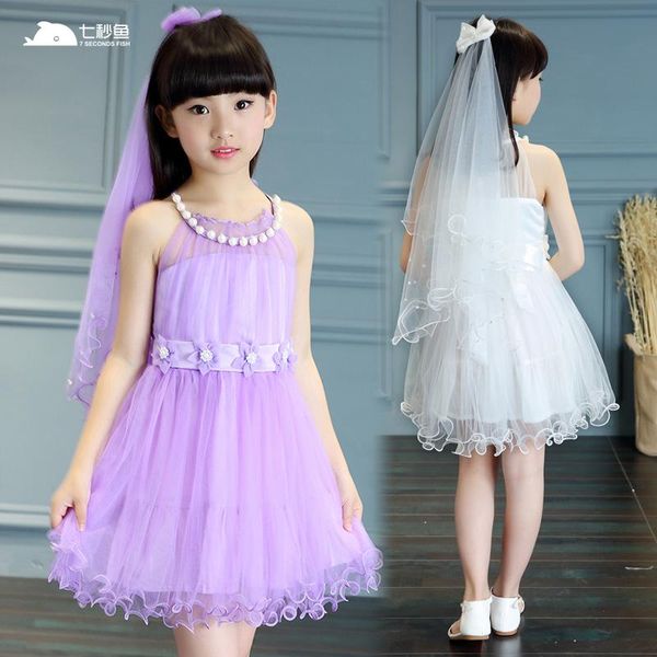 

girl's dresses kids for girls summer 2021 vestidos wedding dress baby girl clothes princess 4 6 8 10 12 14 years children, Red;yellow