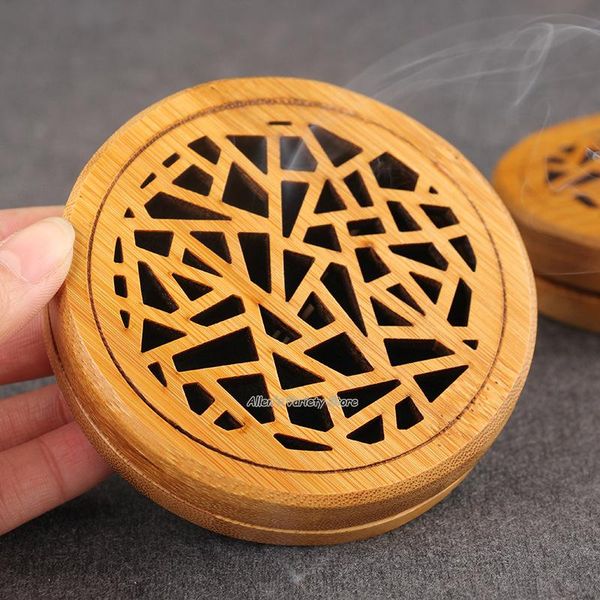 

fragrance lamps antique bamboo burner wooden vietnamese rosewood furnace solid wood coils incense censer thurible coil