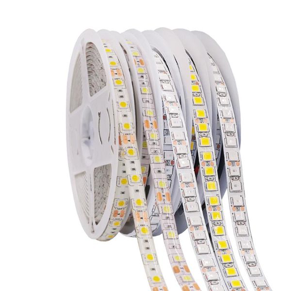 

strips 5m led strip light 5054 120leds/m flexible tape 12v 24v 2835 60leds/m waterproof ribbon diode white /warm