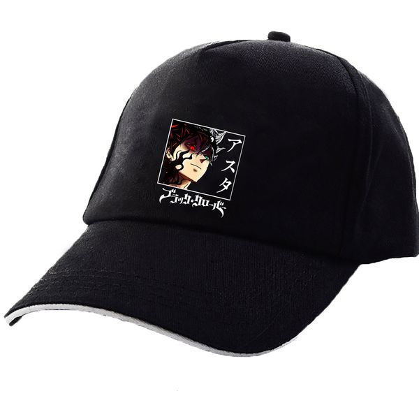 

japanese anime black clover cap outdoor baseball printed hat, Blue;gray