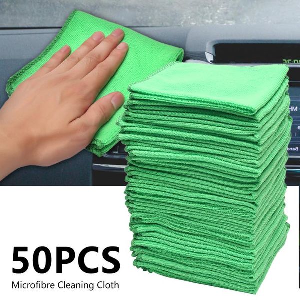 

car sponge wash microfiber towel cleaning drying cloth hemming supplies 30x30cm