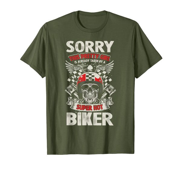 

sorry this pretty girl is already taken by a biker t shirt, White;black