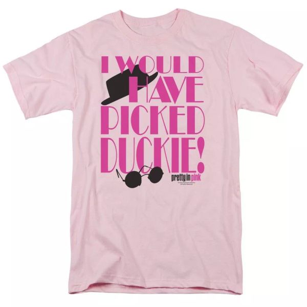 

pretty in pink picked duckie t-shirt sizes s-3x new, White;black