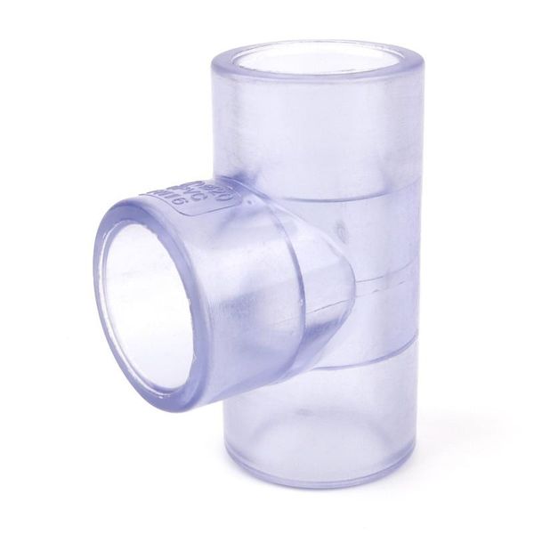 

watering equipments 1pc inner dia 20mm transparent pvc tee connector aquarium fish tank diy tools garden irrigation upvc joint water pipe co