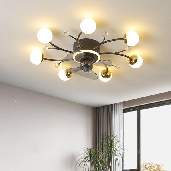 

ceiling fans modern chandelier fan without blades bedroom lamp with lights decorative led lamps