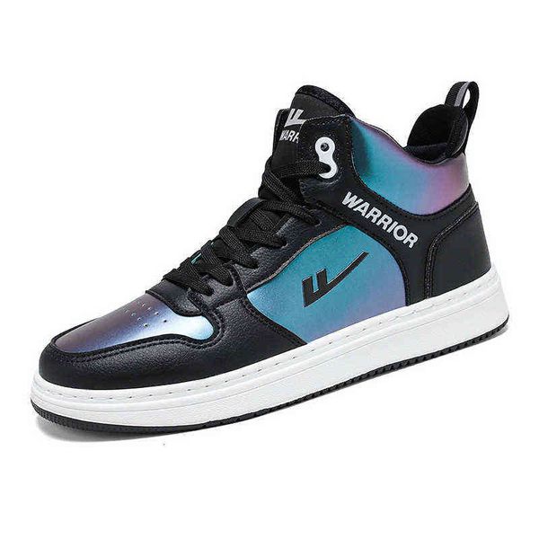 

huili board shoes men's 2021 autumn winter korean version fashion trend student high casual sports small white, Black