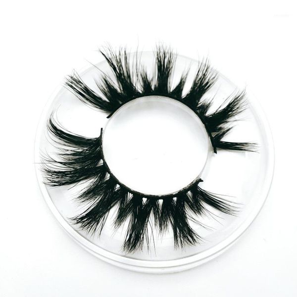 

pair 5d mink eyelashes bulk round box fluffy dramatic makeup wispy lashes natural long false1
