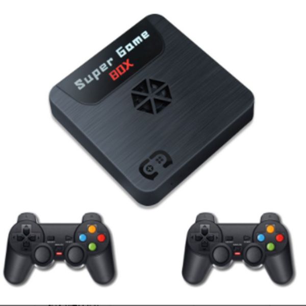 Shirlin X5 Video Games Console Box Double for PSP Built-in 9000+ Jogos 3D Tiro Tekken Arcade PS1 Casa com Joysticks Gamepad