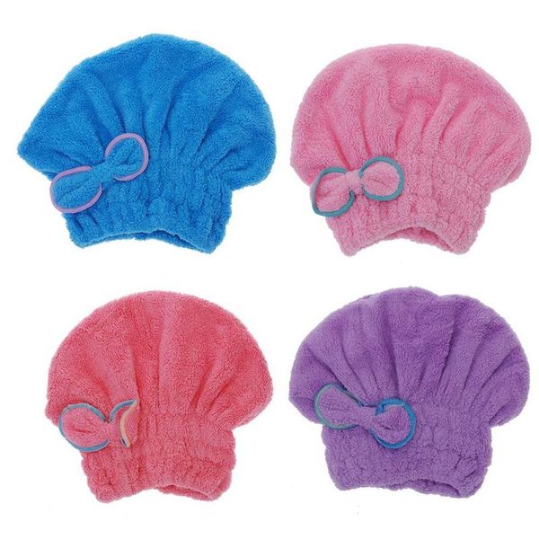 

towel useful minifiber dry hair hat quickly rolled cap