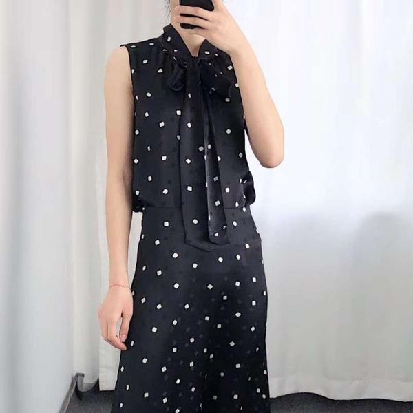 

women's blouses & shirts ribbon v-neck sleeveless mulberry silk vest shirt, White