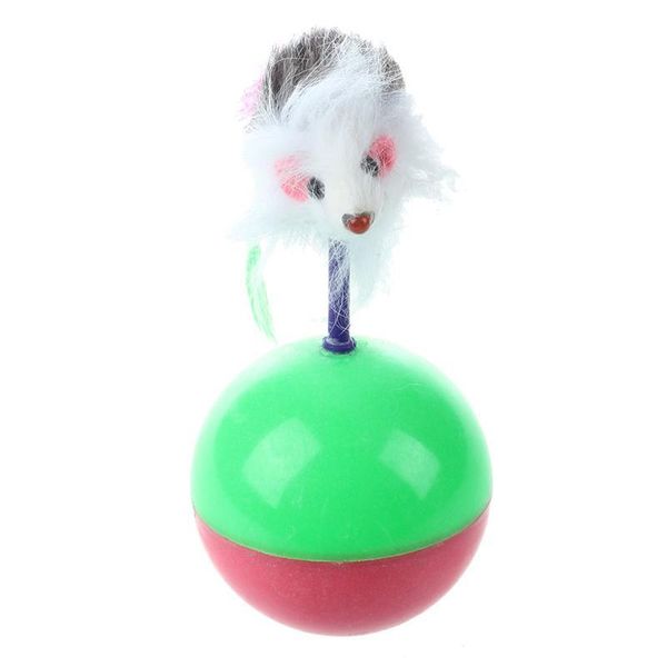 

cat toys funny kids cute pet kitten training play toy mice mouse tumbler ball